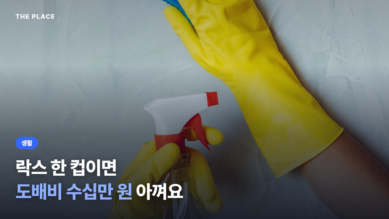 락스 한 컵이면 도배비 수십만 원 아껴요
