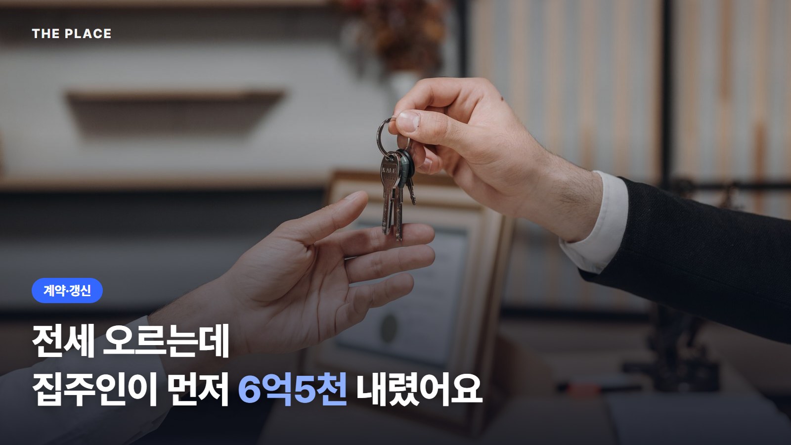 전세 오르는데 집주인이 먼저 6억5천 내렸어요