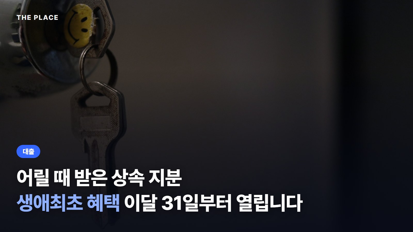 어릴 때 받은 상속 지분 생애최초 혜택 이달 31일부터 열립니다