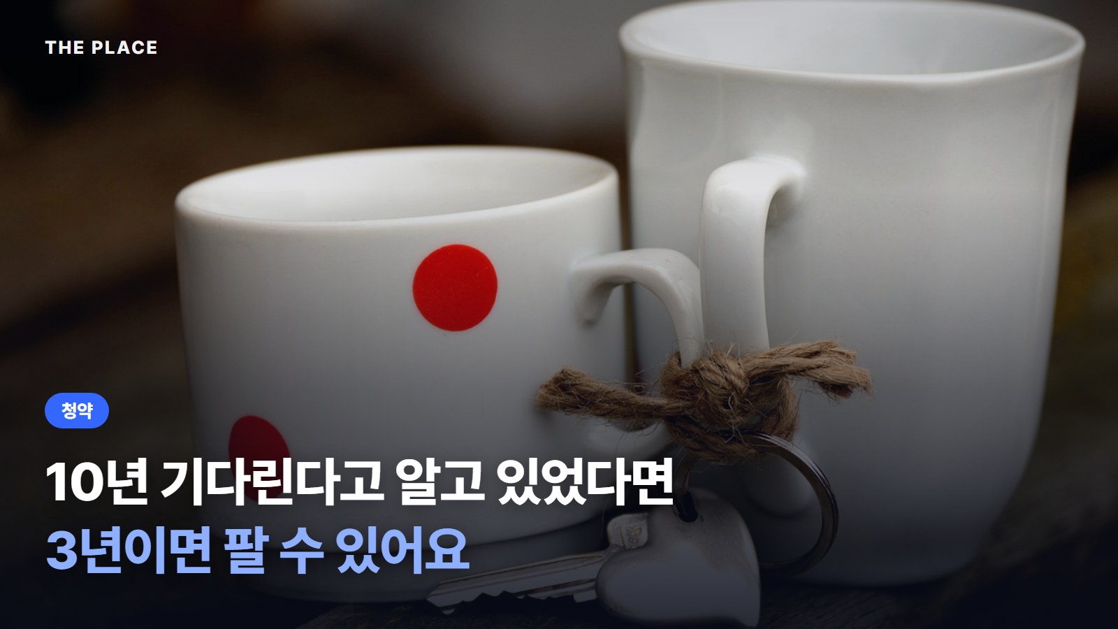 10년 기다린다고 알고 있었다면 3년이면 팔 수 있어요