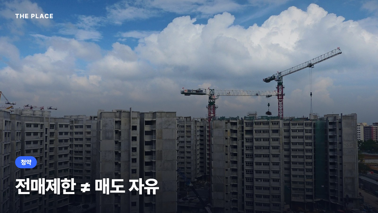 전매제한 ≠ 매도 자유