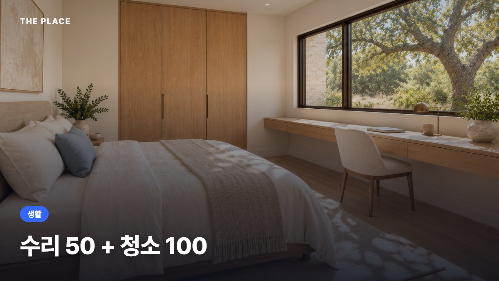 수리 50 + 청소 100